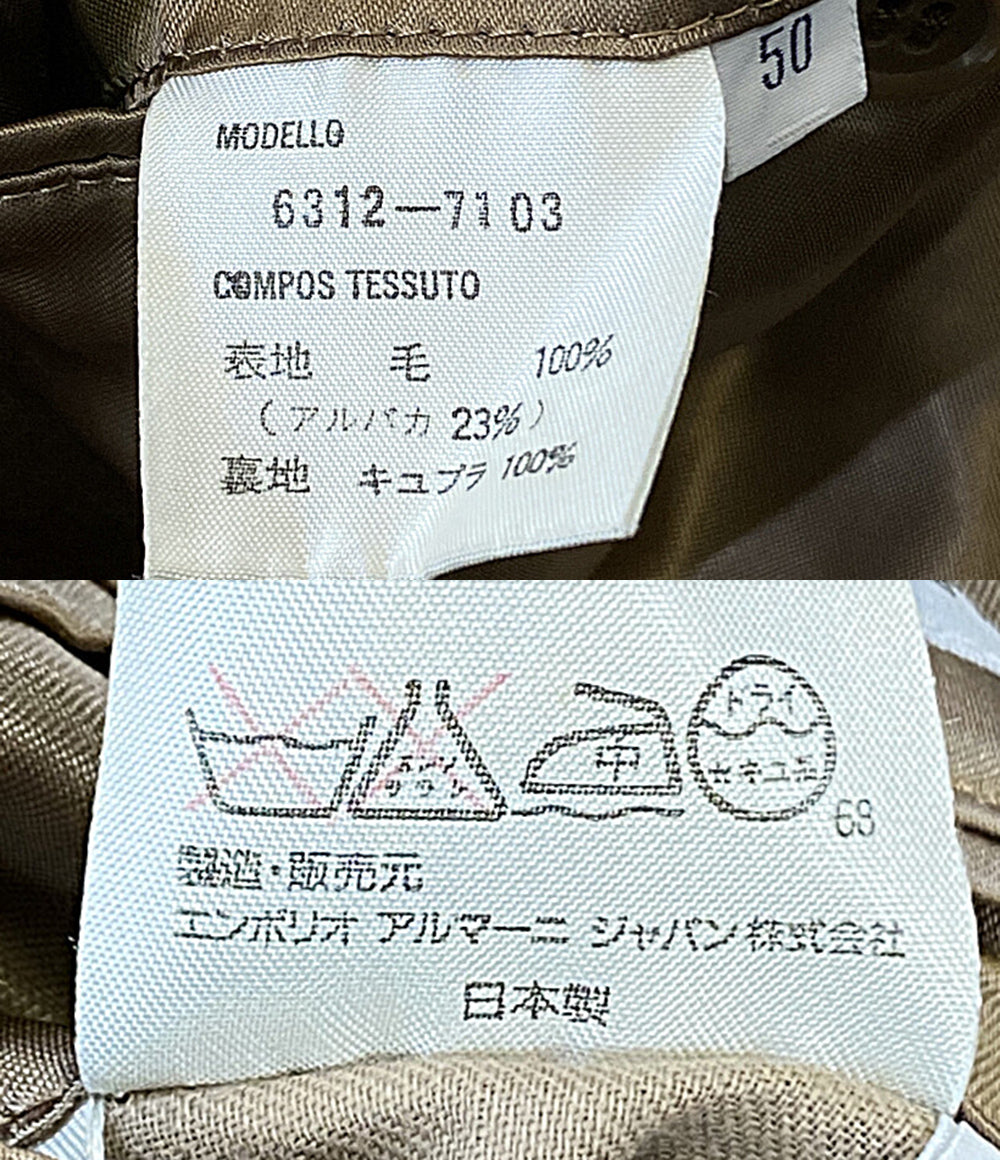 EMPORIO ARMANI アルパカ混ウールロングコート 6312-7103 メンズ SIZE 50 エンポリオアルマーニ