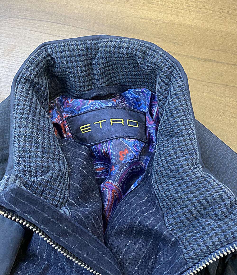 カール・エトロ ETRO ダウンジャケット 美品 メンズ Ｍサイズ エトロ〉の新作は色と素材がちょっと違う！街映えを狙う差がつくダウン