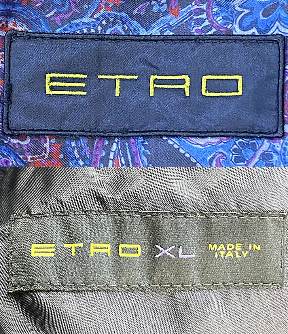 ETRO ダウンジャケット 裏地ペイズリー柄 132-12486-0188 メンズ SIZE XL エトロ