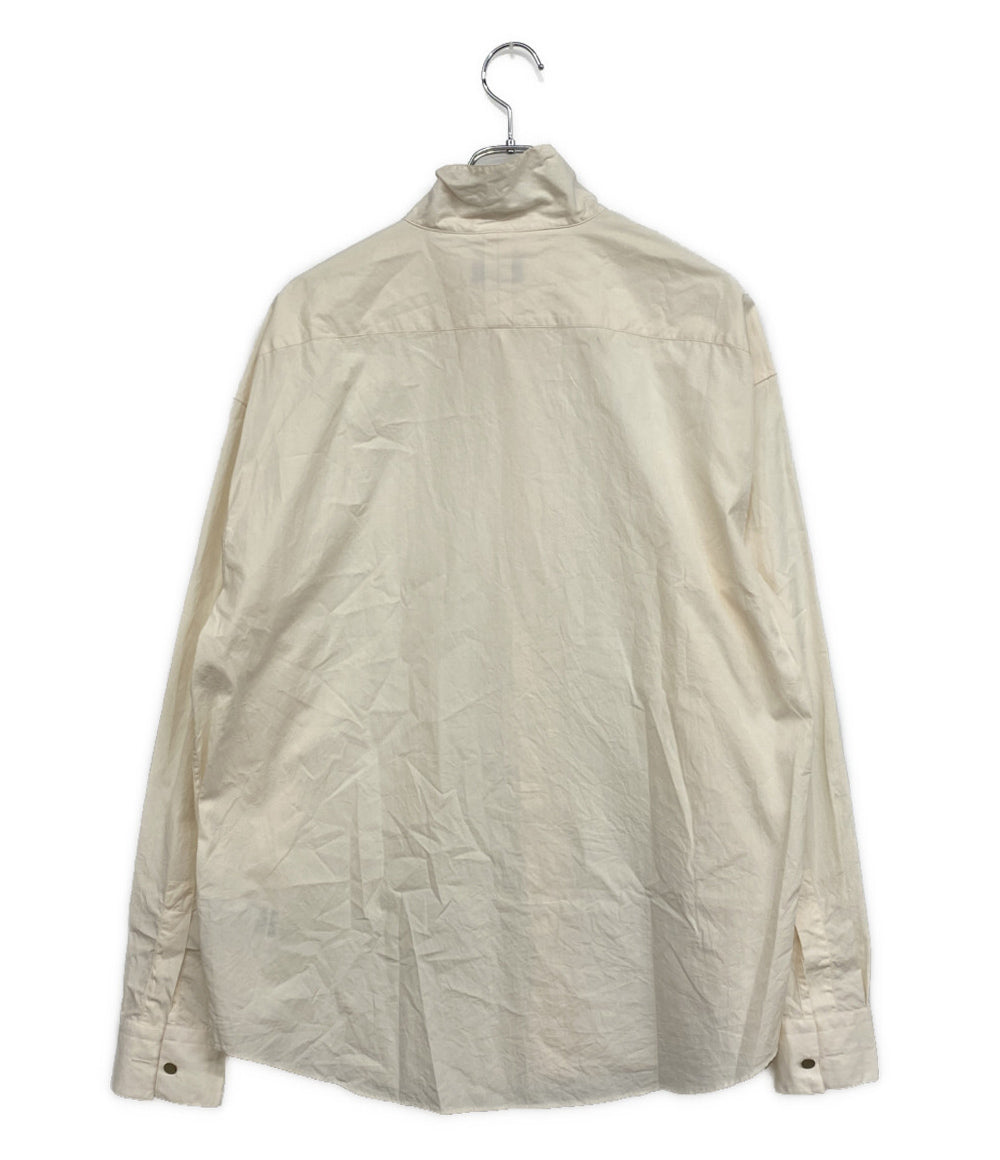 HERMES セリエボタンスタンドカラーシャツ 長袖 メンズ SIZE S エルメス