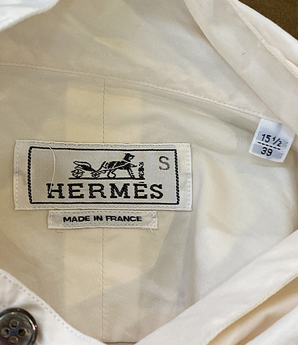 HERMES セリエボタンスタンドカラーシャツ 長袖 メンズ SIZE S エルメス