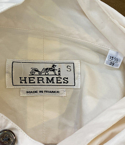 HERMES セリエボタンスタンドカラーシャツ 長袖 メンズ SIZE S エルメス