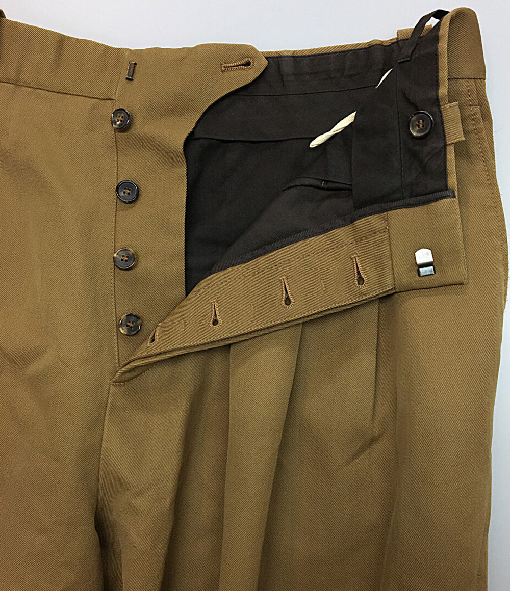 MARNI パンツ マルニ 48 グレー ウール製ストレートパンツ、マルニシンボル入り | Marni