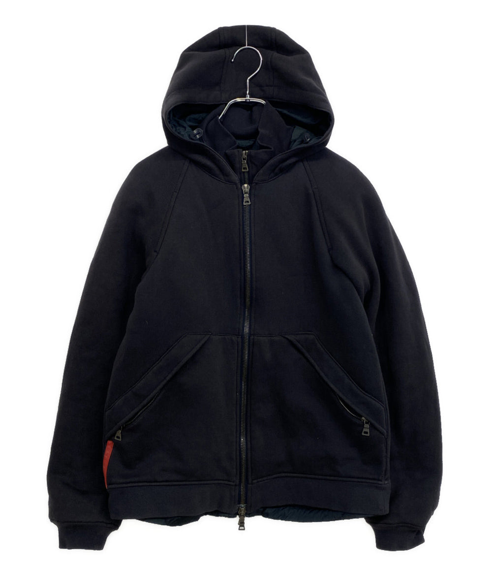 PRADA SPORT レイヤードデザインジップブルゾン フード 98339 メンズ SIZE S プラダスポーツ