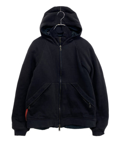 PRADA SPORT レイヤードデザインジップブルゾン フード 98339 メンズ SIZE S プラダスポーツ