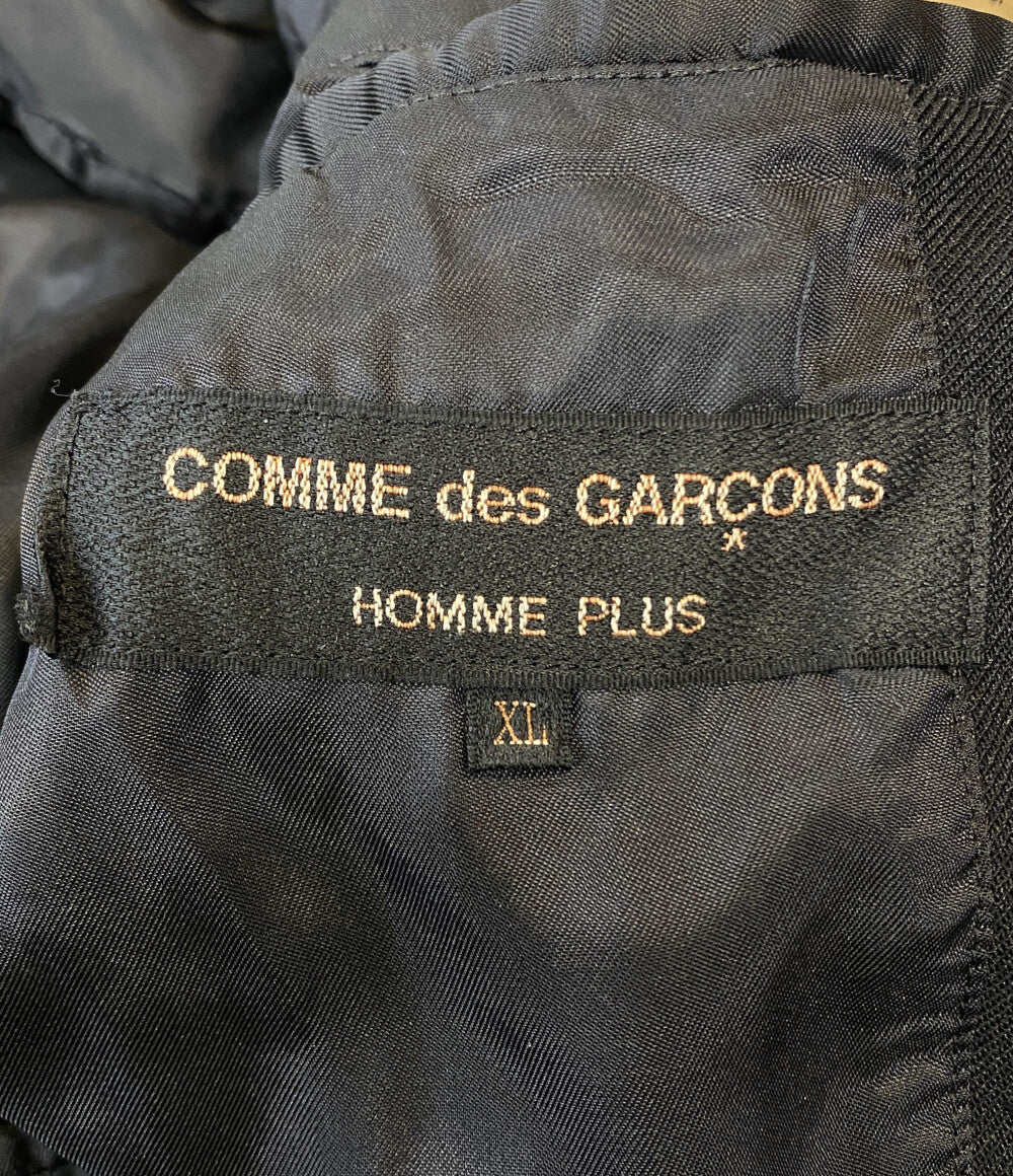 COMME des GARCONS HOMME PLUS コート ポリ縮絨製品染め 2段 連結