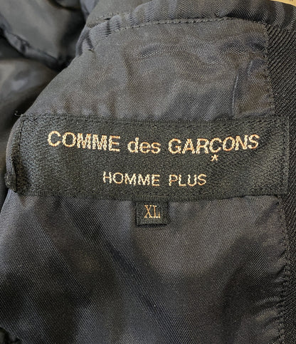 COMME des GARCONS HOMME PLUS コート ポリ縮絨製品染め 2段 連結ジャケット 24SS PM-J036 メンズ SIZE XL コムデギャルソンオムプリュス