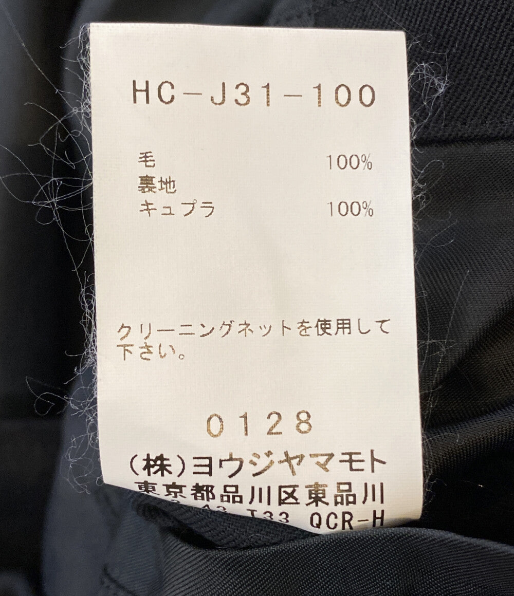 YOHJI YAMAMOTO POUR HOMME ウールギャバジンナポレオンコート 19AW HC-J31-100 メンズ SIZE 3 ヨウジヤマモトプールオム