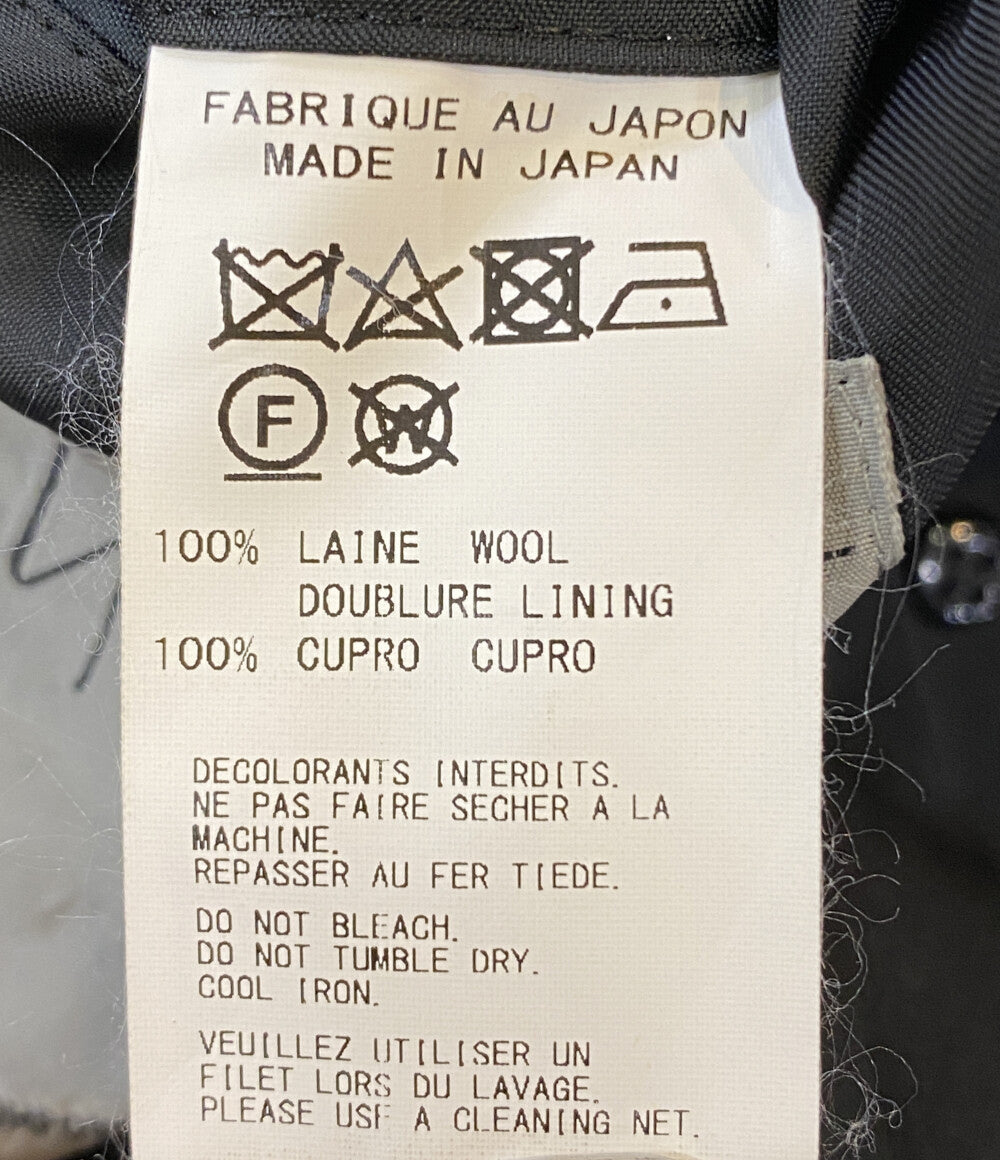 YOHJI YAMAMOTO POUR HOMME ウールギャバジンナポレオンコート 19AW HC-J31-100 メンズ SIZE 3 ヨウジヤマモトプールオム