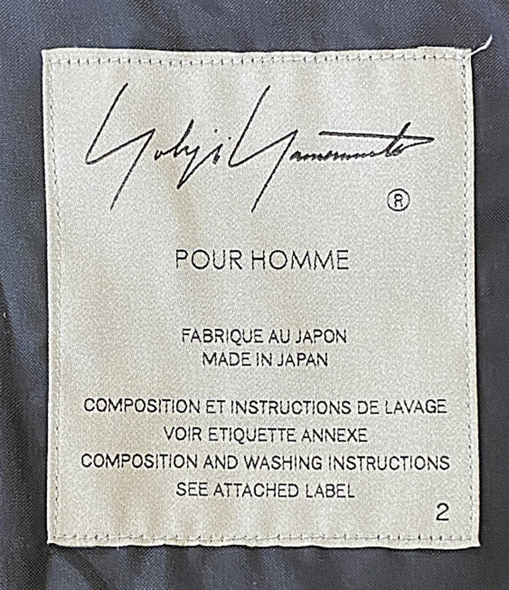 YOHJI YAMAMOTO POUR HOMME フラノエンジコート 24AW メンズ SIZE ２ ヨウジヤマモトプールオム