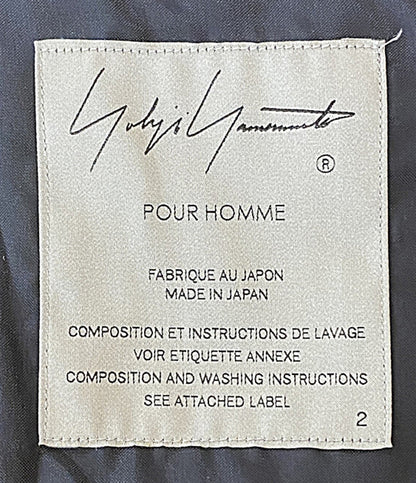 YOHJI YAMAMOTO POUR HOMME フラノエンジコート 24AW メンズ SIZE ２ ヨウジヤマモトプールオム