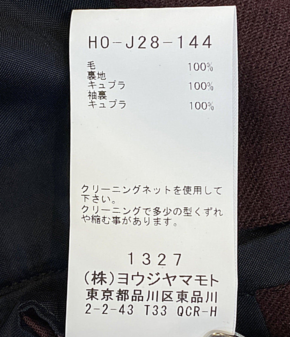 YOHJI YAMAMOTO POUR HOMME フラノエンジコート 24AW メンズ SIZE ２ ヨウジヤマモトプールオム