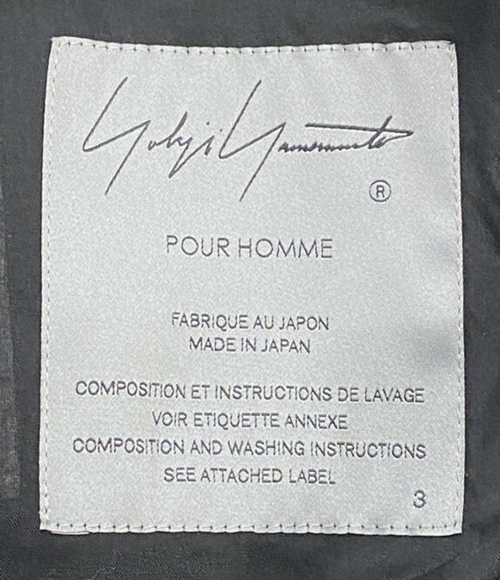 YOHJI YAMAMOTO POUR HOMME ジャケット 80 MODAL LOAN ASYMMETRY JACKET 25SS メンズ SIZE ３ ヨウジヤマモトプールオム