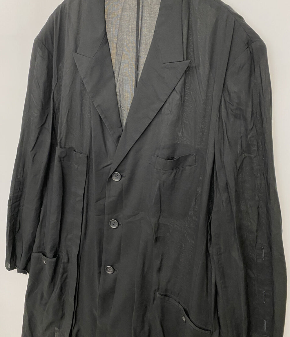 YOHJI YAMAMOTO POUR HOMME ジャケット 80 MODAL LOAN ASYMMETRY JACKET 25SS メンズ SIZE ３ ヨウジヤマモトプールオム