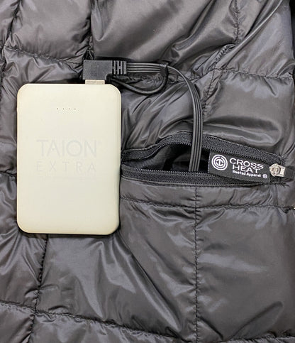 美品 TAION タイオン 3WAYダウンジャケット メンズ SIZE L