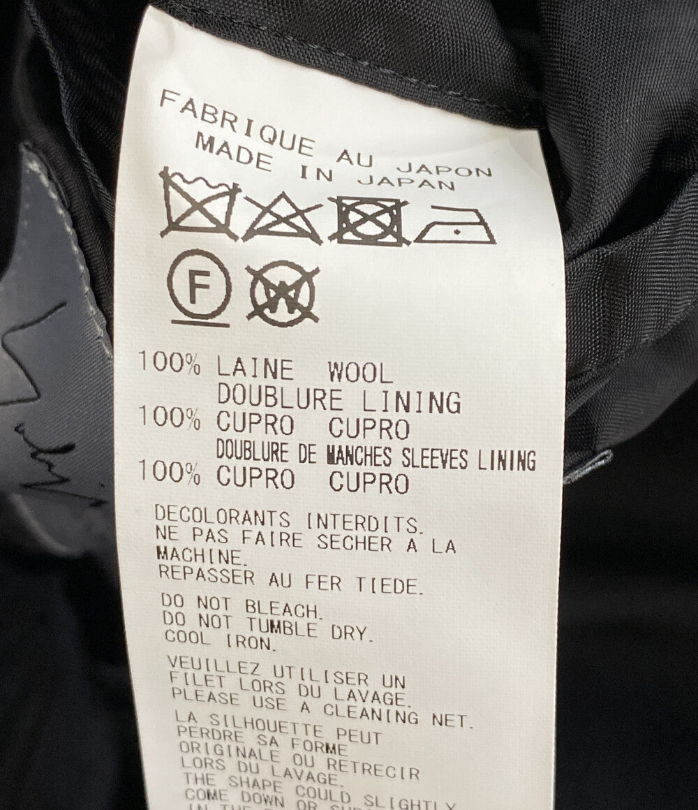 YOHJI YAMAMOTO POUR HOMME ウールギャバジンフードレイヤードジャケット H0-J29-100-2 メンズ SIZE 2 ヨウジヤマモトプールオム