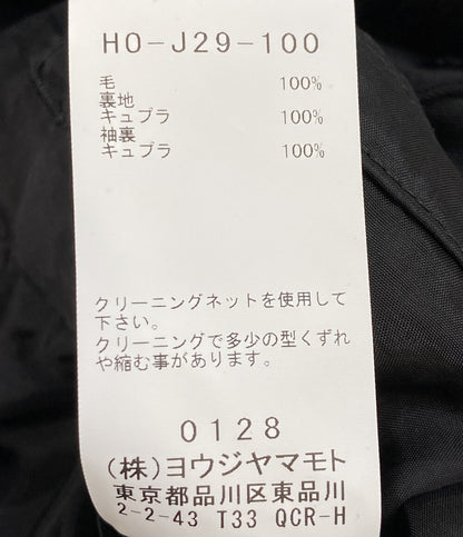 YOHJI YAMAMOTO POUR HOMME ウールギャバジンフードレイヤードジャケット H0-J29-100-2 メンズ SIZE 2 ヨウジヤマモトプールオム