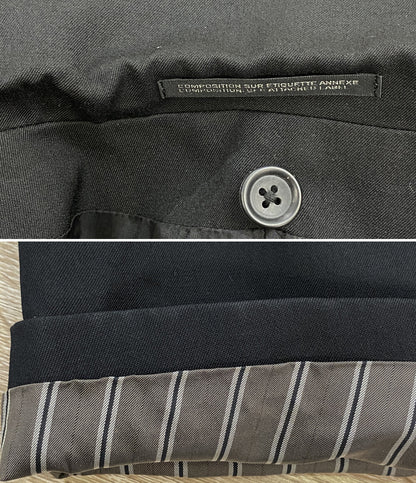 YOHJI YAMAMOTO POUR HOMME ウールギャバジンフードレイヤードジャケット H0-J29-100-2 メンズ SIZE 2 ヨウジヤマモトプールオム