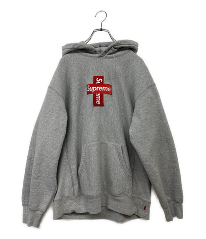 Supreme パーカー Cross Box Logo Hooded Sweatshirt メンズ SIZE L シュプリーム