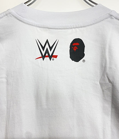 美品 A BATHING APE×WWE JOHN CENA ジョン・シナ 半袖Ｔシャツ BABY MILO TEE メンズ SIZE L アベイシングエイプ