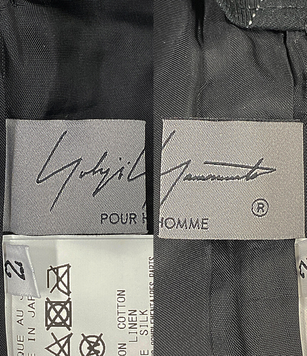 YOHJI YAMAMOTO POUR HOMME パンツ 3BLEND ST HEM TAB PANTS 24AW メンズ SIZE 2 ヨウジヤマモトプールオム