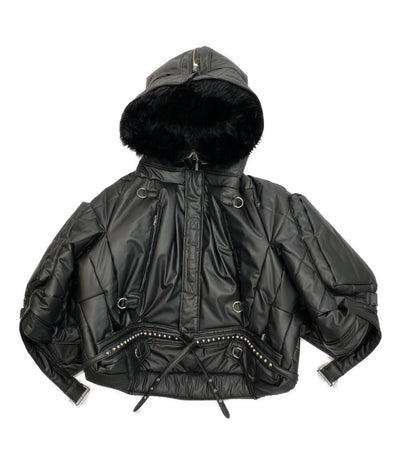 JUNYA WATANABE ジャケット フーデッドファースタッズブルゾン 23AW JL-J029 レディース SIZE S ジュンヤワタナベ