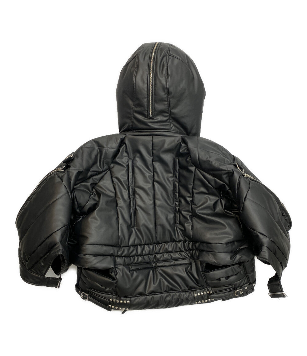 JUNYA WATANABE ジャケット フーデッドファースタッズブルゾン 23AW JL-J029 レディース SIZE S ジュンヤワタナベ