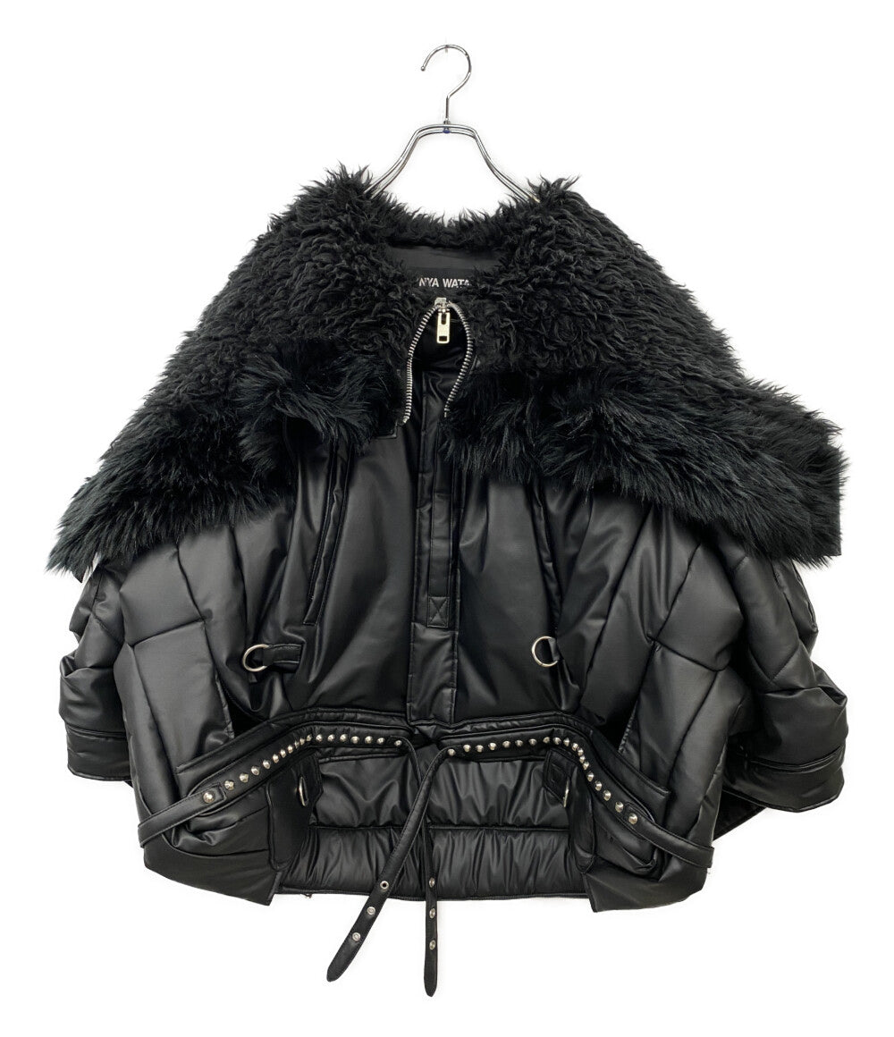 JUNYA WATANABE ジャケット フーデッドファースタッズブルゾン 23AW JL-J029 レディース SIZE S ジュンヤワタナベ