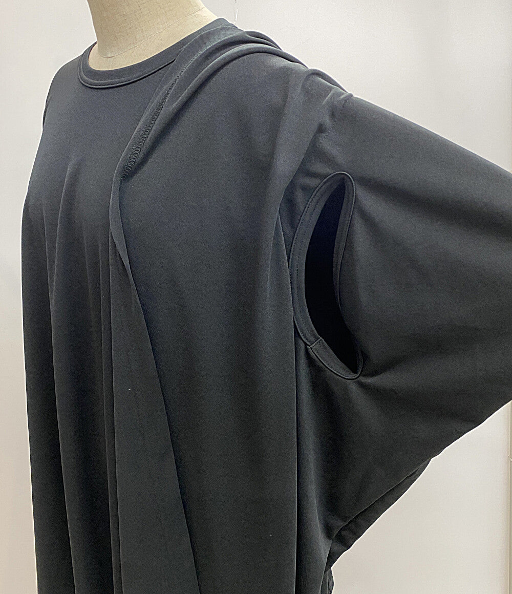 COMME des GARCONS レイヤードドレープカットソー 23AW GL-T015 レディース SIZE L コムデギャルソン