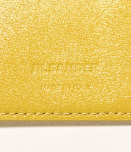 美品 Jil sander カードケース レザー名刺入れイエロー J07UI0012 メンズ ジルサンダー