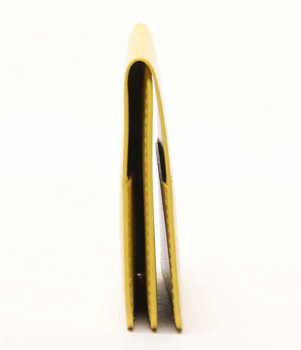 美品 Jil sander カードケース レザー名刺入れイエロー J07UI0012