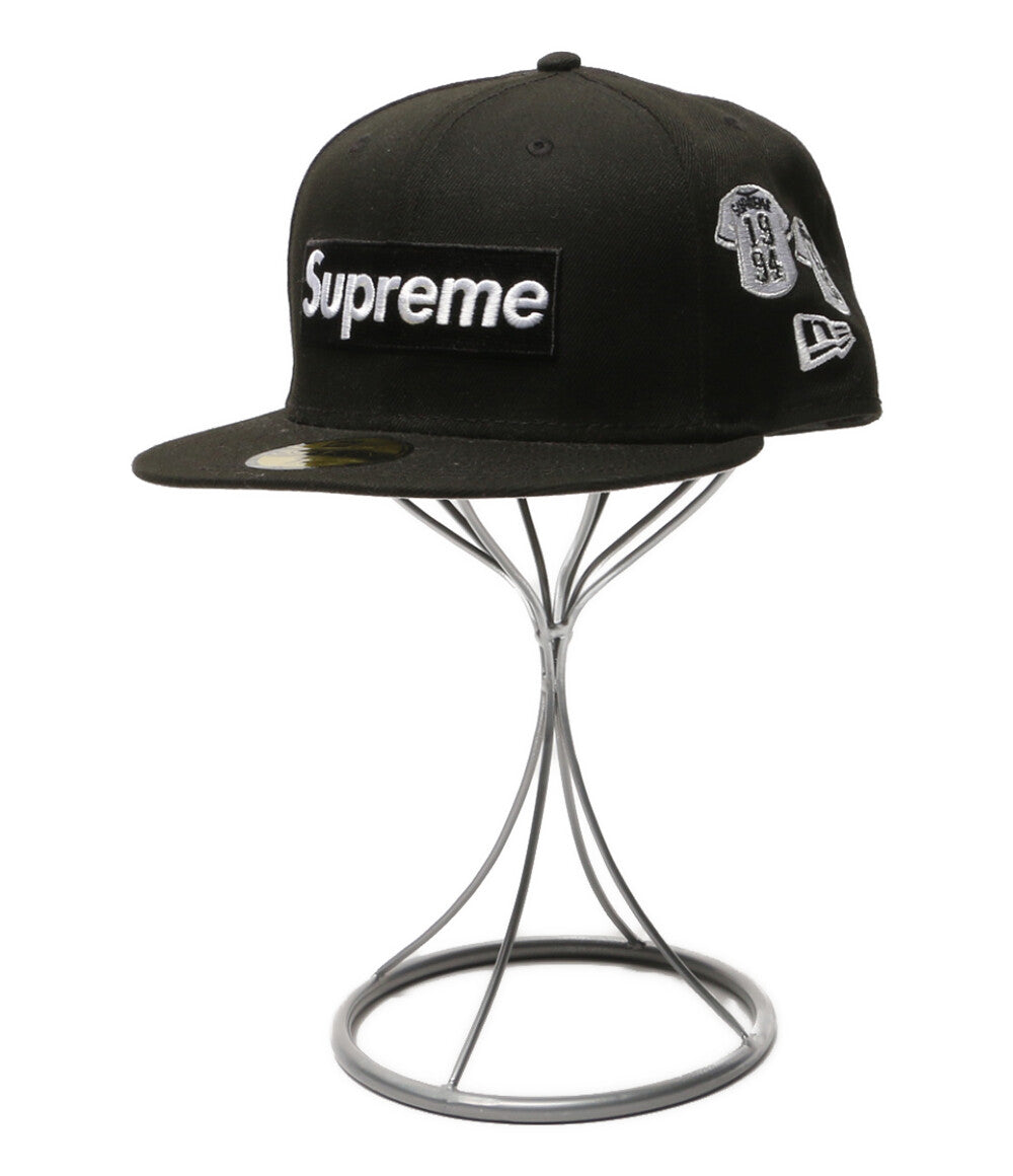 美品 Supreme × NEW ERA ニューエラ キャップ JERSEYS BOXLOGO メンズ SIZE 60.6cm シュプリーム