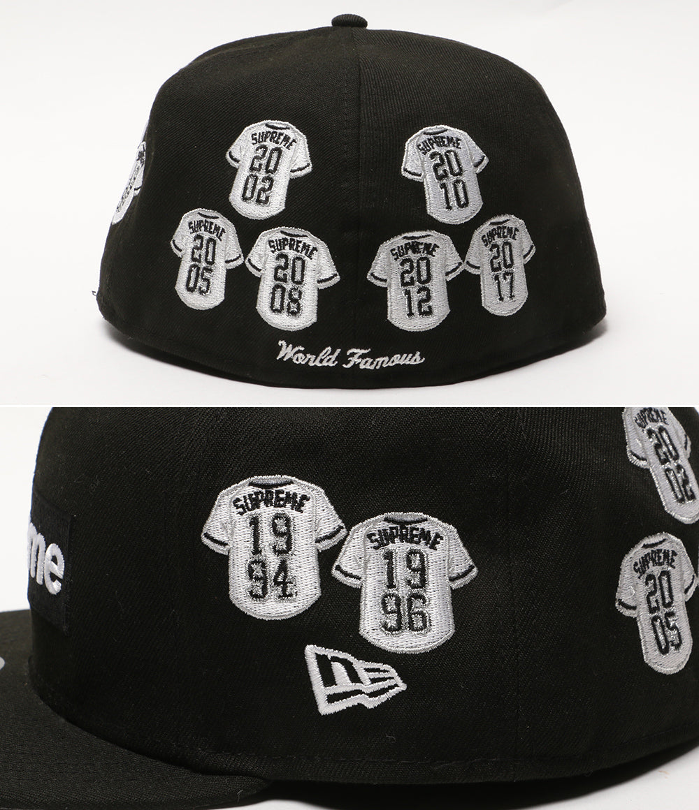 美品 Supreme × NEW ERA ニューエラ キャップ JERSEYS BOXLOGO メンズ SIZE 60.6cm シュプリーム