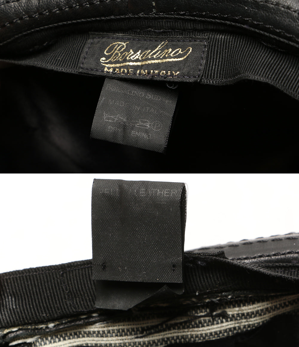 Y's for men ボルサリーノ Borsalino レザーハット メンズ SIZE 58 ワイズ フォー メン