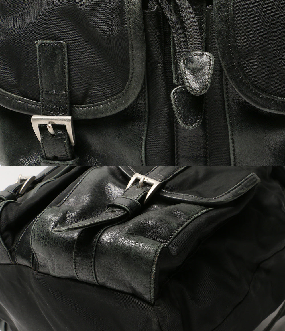 ⌘*⌘様 PRADA プラダ ナイロンリュック ブラック PC収納可 ポケット多 ☆PRADA☆ナイロン スモール バックパック (PRADA/バックパック