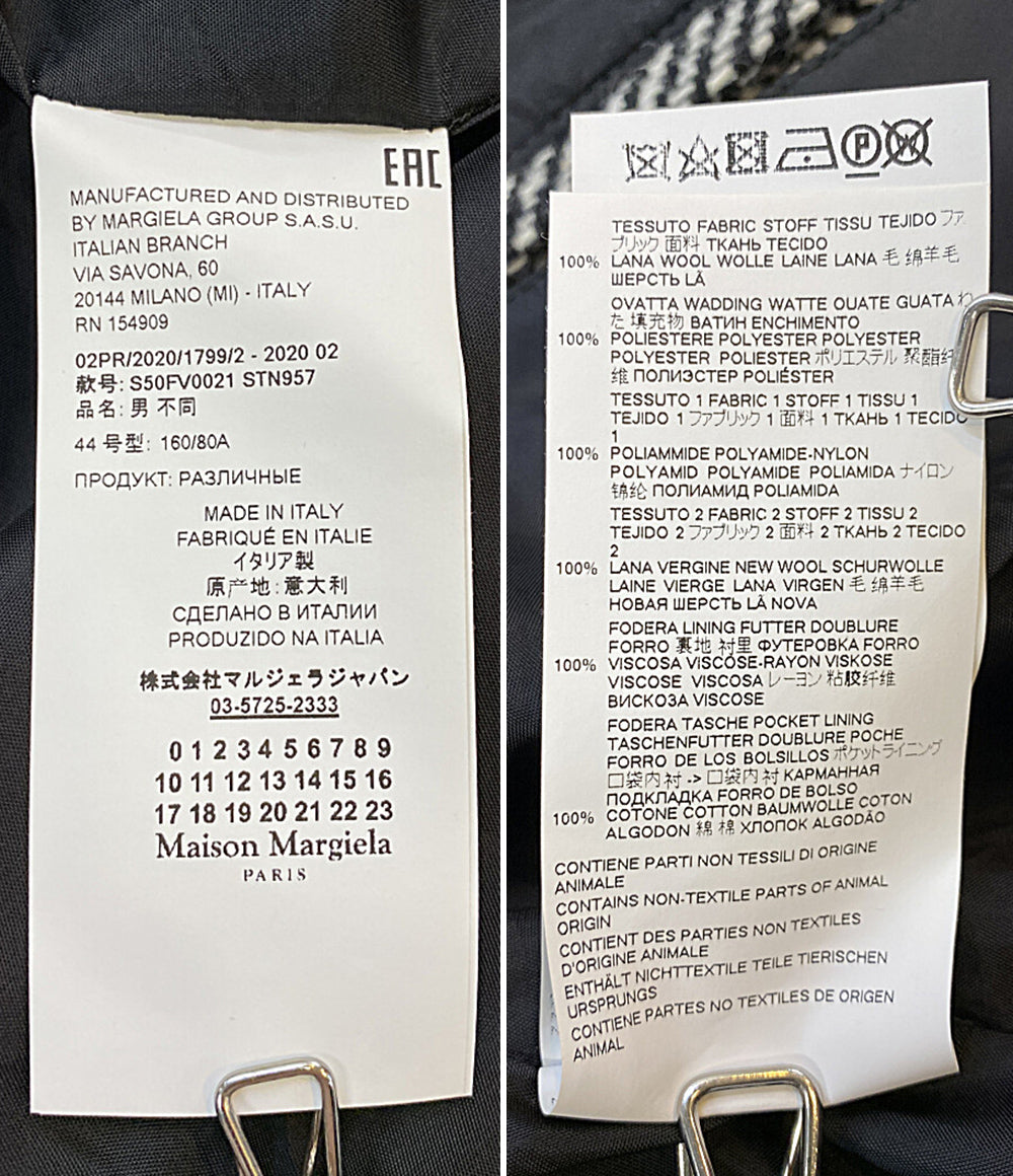 Maison Margiela 10 ヘリンボーンノースリーブコート 20AW メンズ SIZE