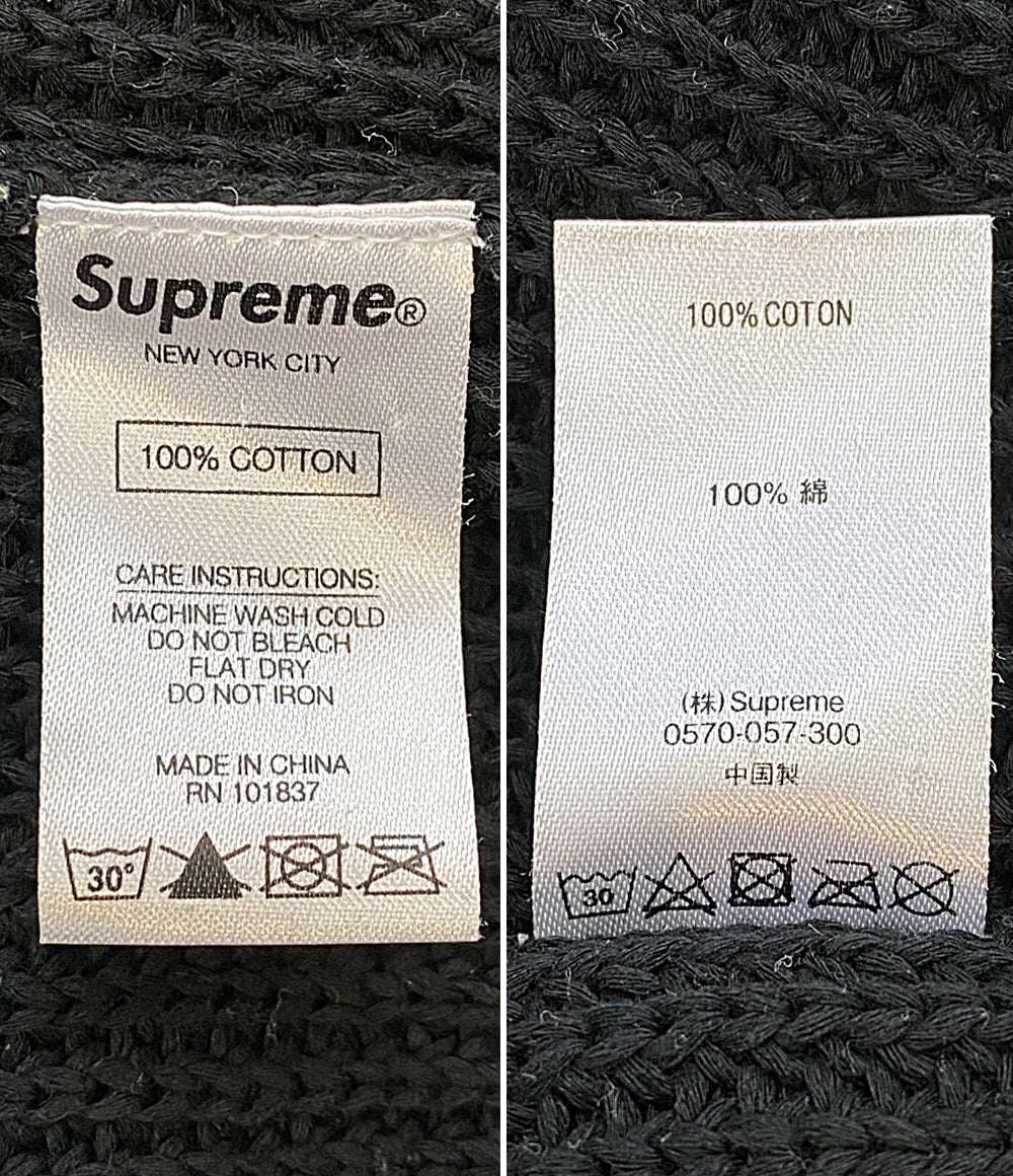 Supreme×COMME des GARCONS SHIRT コムデギャルソンシャツ ロゴ クルーネックニット メンズ SIZE M シュプリーム