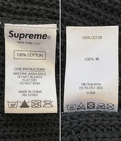 Supreme×COMME des GARCONS SHIRT コムデギャルソンシャツ ロゴ クルーネックニット メンズ SIZE M シュプリーム