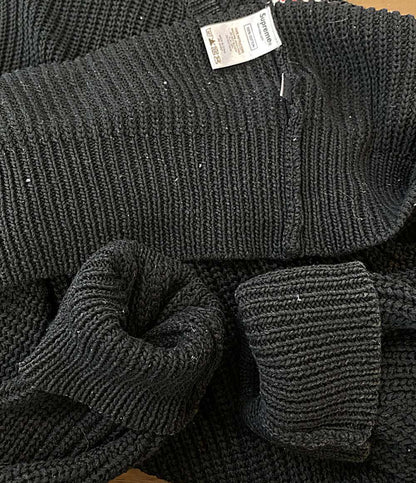 Supreme×COMME des GARCONS SHIRT コムデギャルソンシャツ ロゴ クルーネックニット メンズ SIZE M シュプリーム