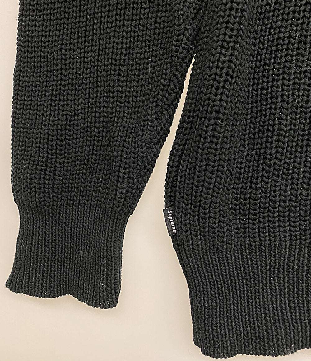 Supreme×COMME des GARCONS SHIRT コムデギャルソンシャツ ロゴ クルーネックニット メンズ SIZE M シュプリーム