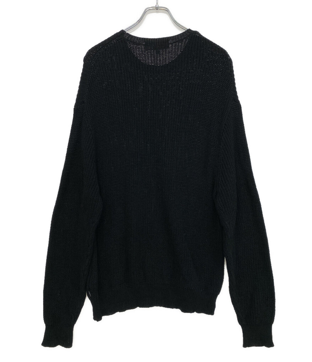 Supreme×COMME des GARCONS SHIRT コムデギャルソンシャツ ロゴ クルーネックニット メンズ SIZE M シュプリーム