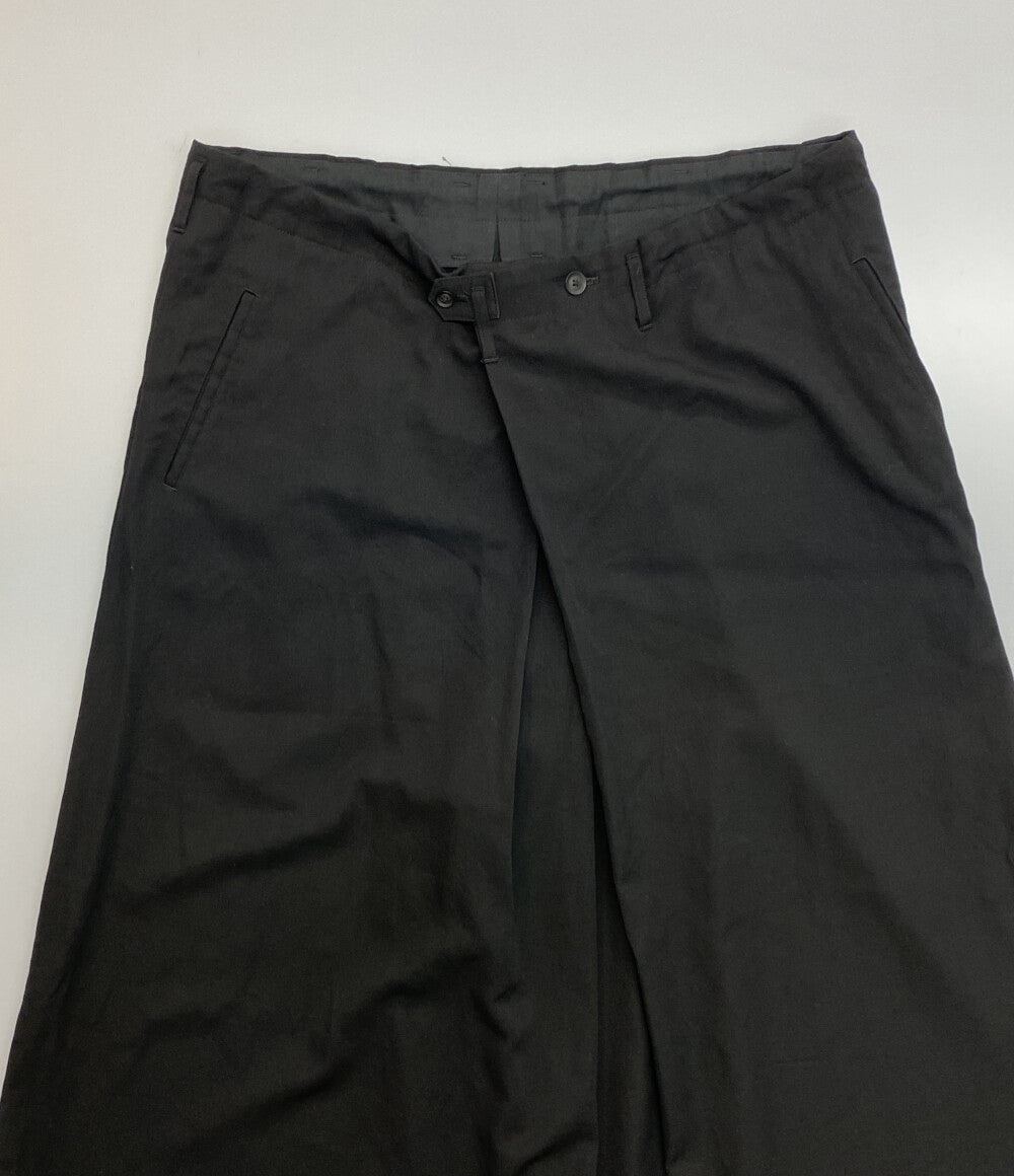 YOHJI YAMAMOTO POUR HOMME シワギャバラップスカート 18AW HN-P47-100 メンズ SIZE 2 ヨウジヤマモトプールオム