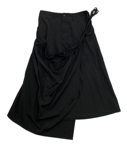 YOHJI YAMAMOTO POUR HOMME シワギャバウエストデザインワイドパンツ 20ss HV-S10-100 メンズ SIZE 3 ヨウジヤマモトプールオム