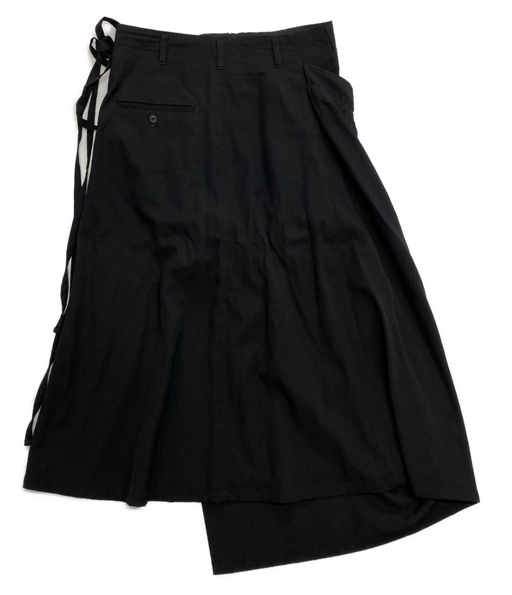 YOHJI YAMAMOTO POUR HOMME シワギャバウエストデザインワイドパンツ 20ss HV-S10-100 メンズ SIZE 3 ヨウジヤマモトプールオム