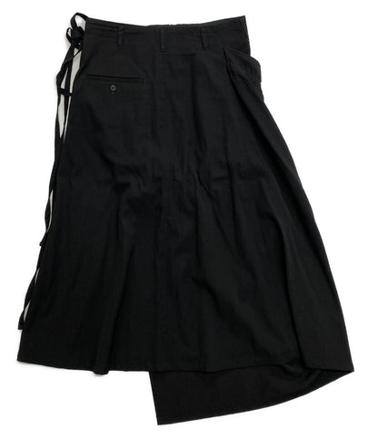 YOHJI YAMAMOTO POUR HOMME シワギャバウエストデザインワイドパンツ 20ss HV-S10-100 メンズ SIZE 3 ヨウジヤマモトプールオム