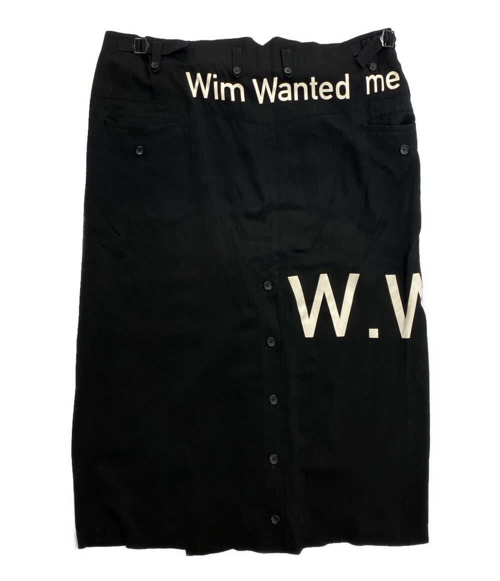 YOHJI YAMAMOTO POUR HOMME プリントスカート Cu Ry S WW PT SKIRT 24AW HO-S09-226 メンズ SIZE 3 ヨウジヤマモトプールオム