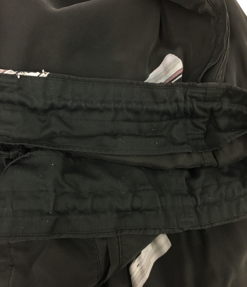 YOHJI YAMAMOTO POUR HOMME マチ付きP・柄 サルエルパンツ 21AW メンズ SIZE 3 ヨウジヤマモトプールオム