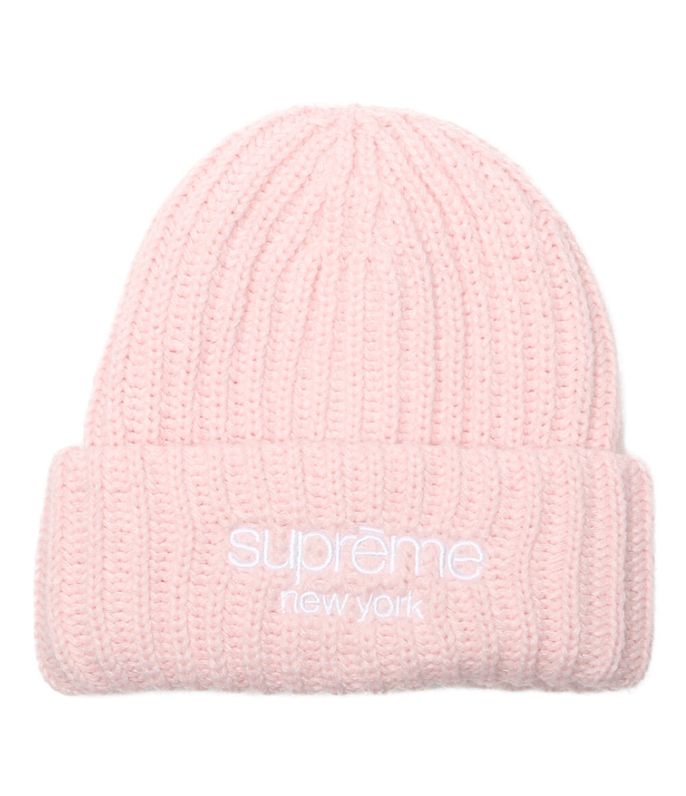 美品 Supreme ニット帽 Classic Logo Chunky Ribbed Beanie メンズ SIZE - シュプリーム