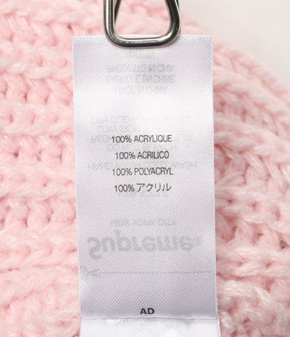 美品 Supreme ニット帽 Classic Logo Chunky Ribbed Beanie メンズ SIZE - シュプリーム