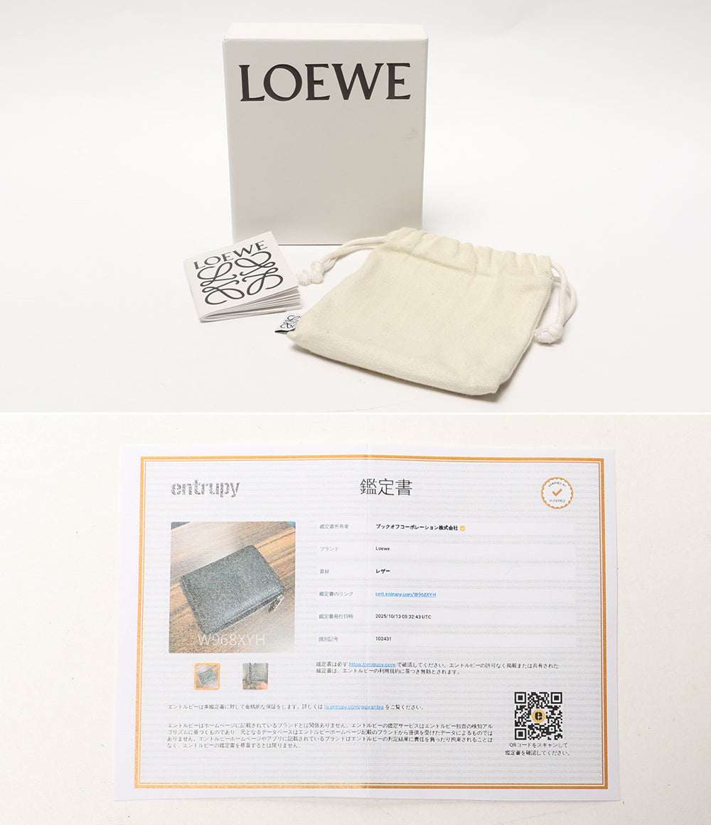 LOEWE 二つ折り財布 SLIM COMPACT WALL BLACK メンズ ロエベ